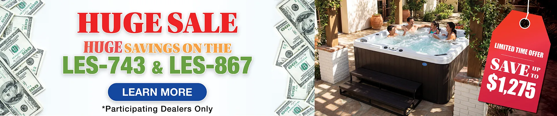 Calspas hot tub being used in a family setting - Montgomery